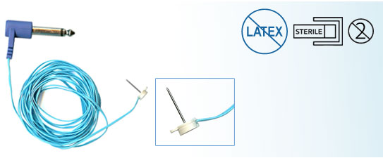 Myocardial temp probe sterile single use latex free direct connect with small needle